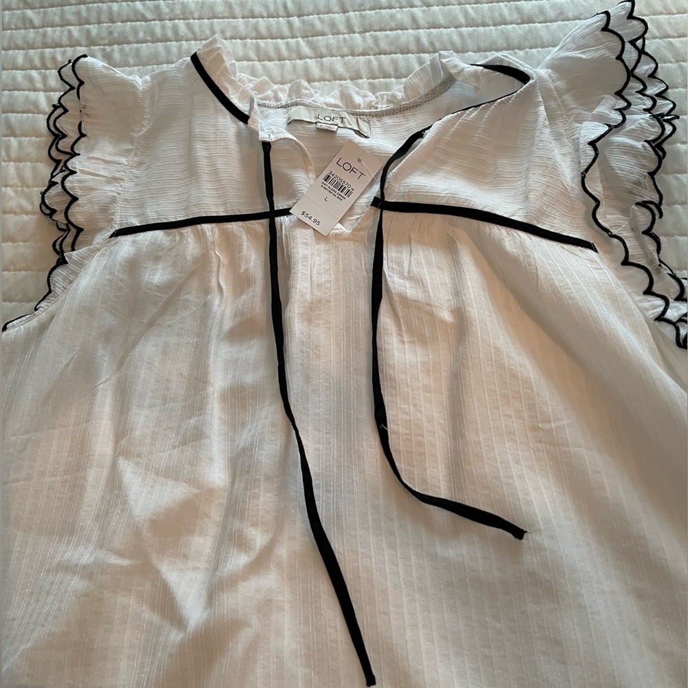 LOFT sleeveless blouse top NWT - Picture 4 of 6